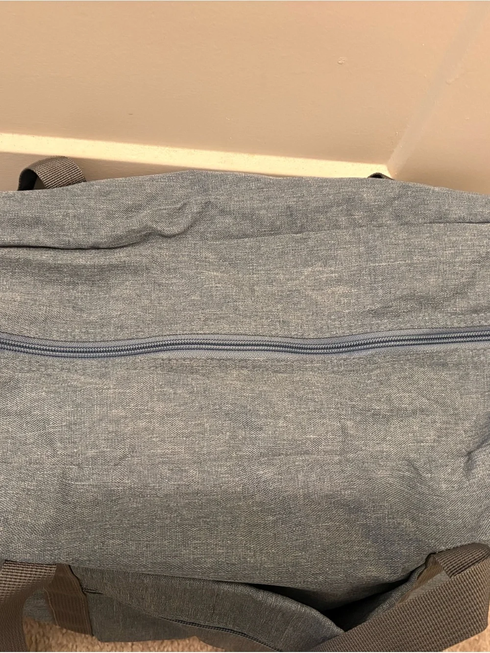 Blue Canvas Weekender Duffel Bag for Men